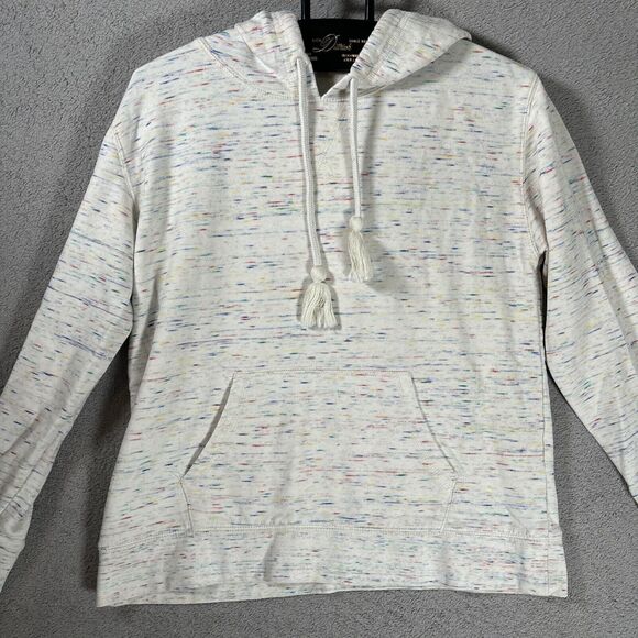 J Crew Hoodie Women’s Size S Tassel Multicolor Geometric Jawbreaker Confetti - Picture 1 of 8